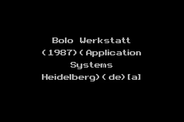 Bolo Werkstatt (1987)(Application Systems Heidelberg)(de)[a]
