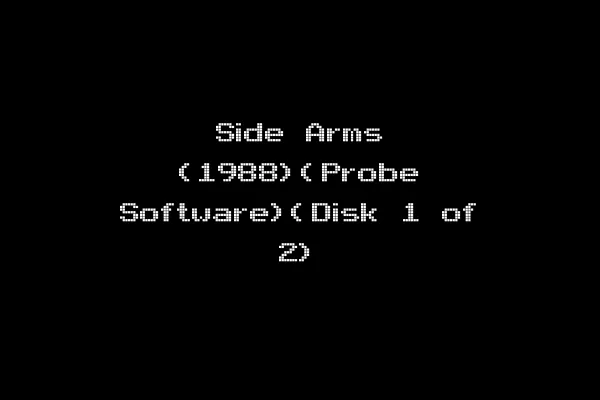 Side Arms (1988)(Probe Software)(Disk 1 of 2)