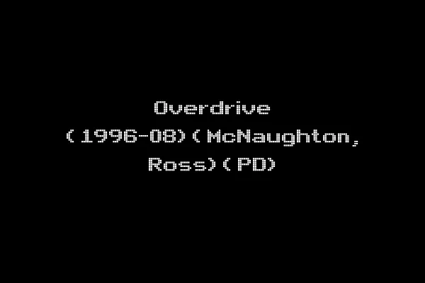 Overdrive (1996-08)(McNaughton, Ross)(PD)