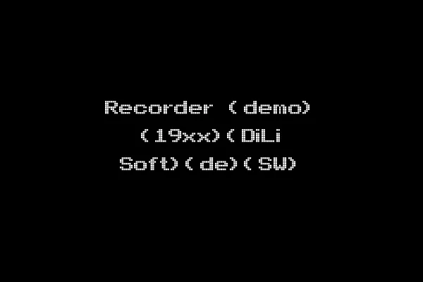 Recorder (demo) (19xx)(DiLi Soft)(de)(SW)