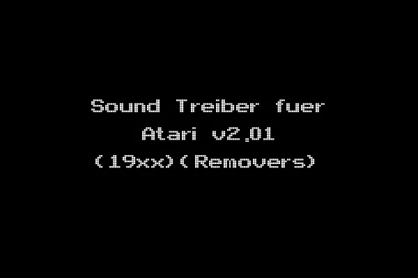 Sound Treiber fuer Atari v2.01 (19xx)(Removers)