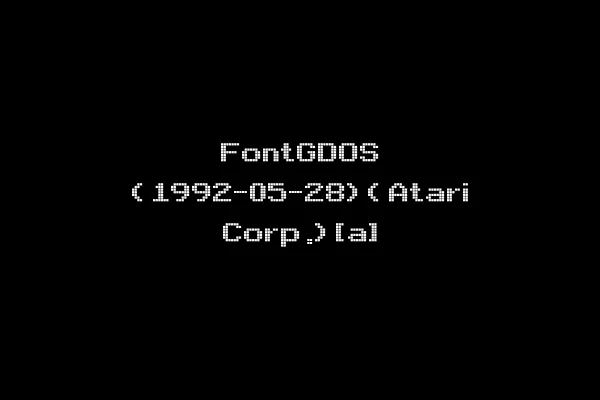 FontGDOS (1992-05-28)(Atari Corp.)[a]