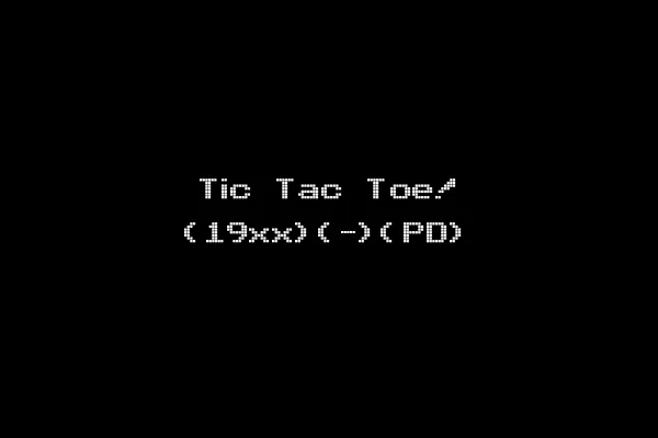 Tic Tac Toe! (19xx)(-)(PD)
