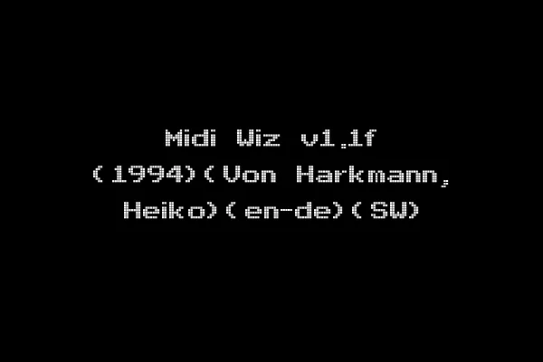 Midi Wiz v1.1f (1994)(Von Harkmann, Heiko)(en-de)(SW)