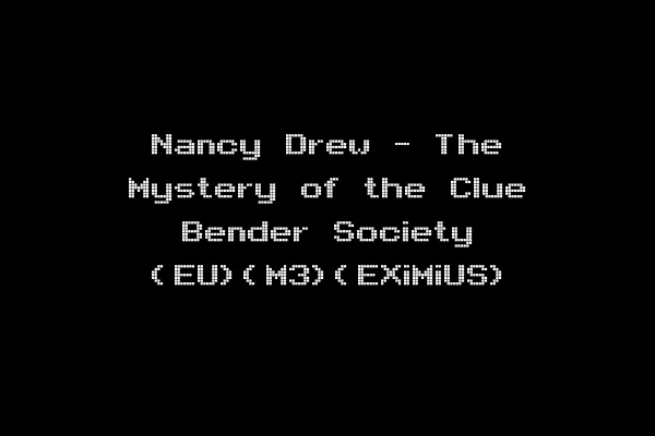 Nancy Drew - The Mystery of the Clue Bender Society (EU)(M3)(EXiMiUS)