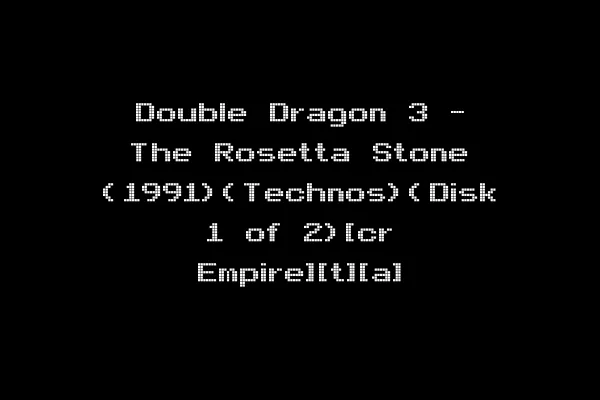 Double Dragon 3 - The Rosetta Stone (1991)(Technos)(Disk 1 of 2)[cr Empire][t][a]
