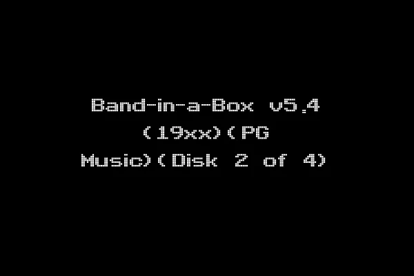 Band-in-a-Box v5.4 (19xx)(PG Music)(Disk 2 of 4)