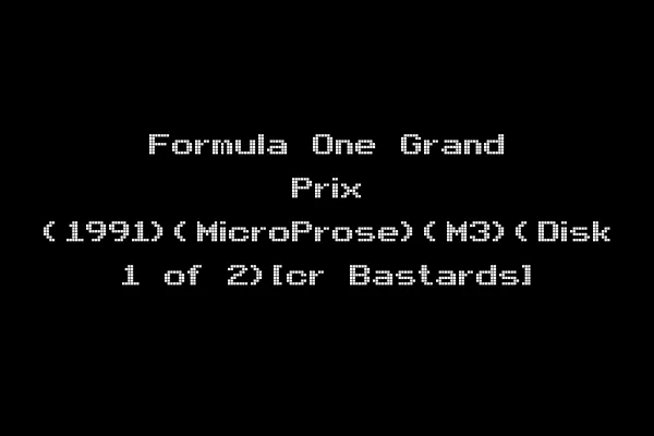 Formula One Grand Prix (1991)(MicroProse)(M3)(Disk 1 of 2)[cr Bastards]