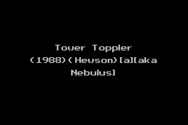 Tower Toppler (1988)(Hewson)[a][aka Nebulus]