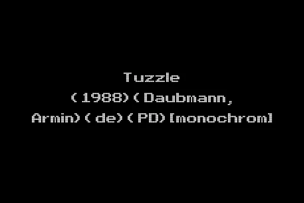 Tuzzle (1988)(Daubmann, Armin)(de)(PD)[monochrom]