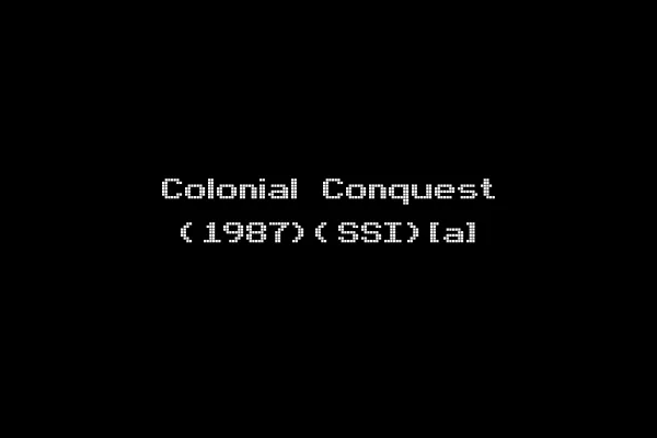 Colonial Conquest (1987)(SSI)[a]