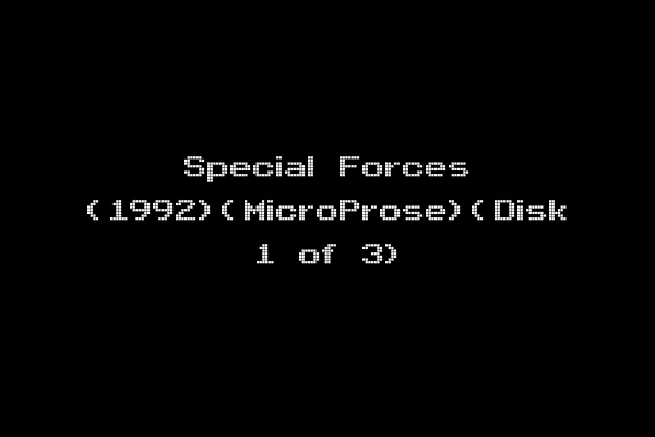 Special Forces (1992)(MicroProse)(Disk 1 of 3)