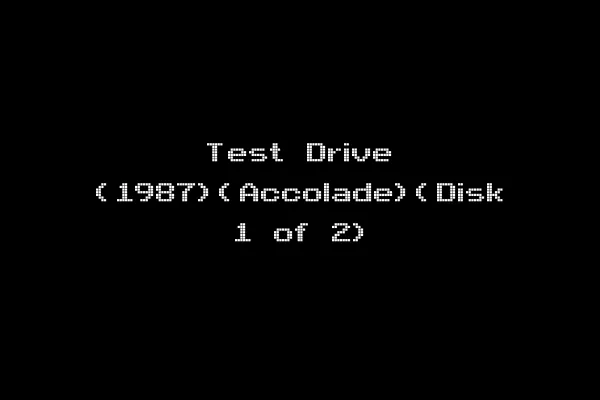 Test Drive (1987)(Accolade)(Disk 1 of 2)