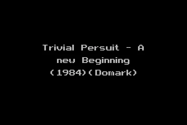 Trivial Persuit - A new Beginning (1984)(Domark)
