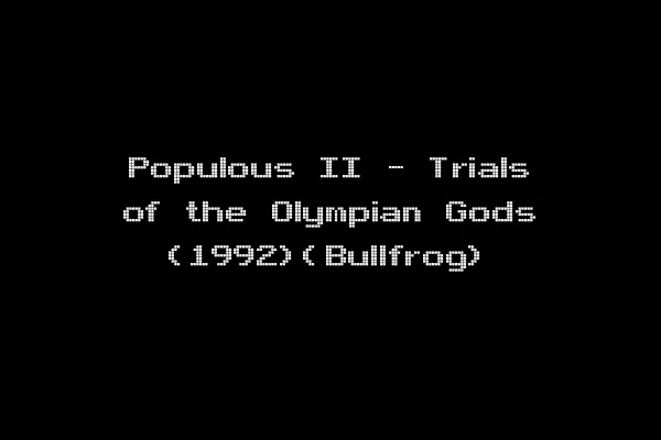 Populous II - Trials of the Olympian Gods (1992)(Bullfrog)