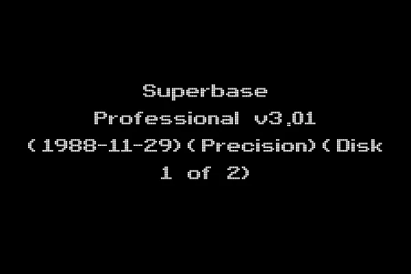 Superbase Professional v3.01 (1988-11-29)(Precision)(Disk 1 of 2)