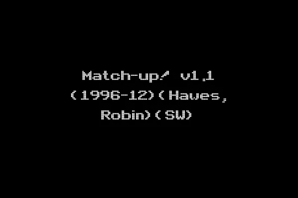 Match-up! v1.1 (1996-12)(Hawes, Robin)(SW)
