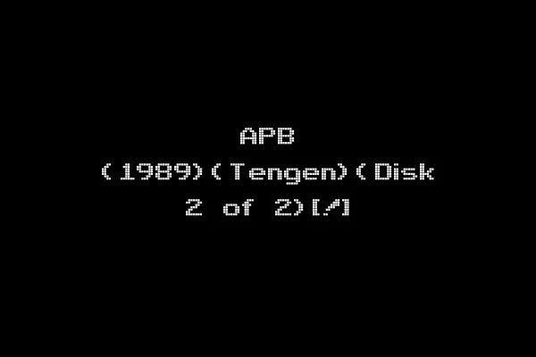 APB (1989)(Tengen)(Disk 2 of 2)[!]
