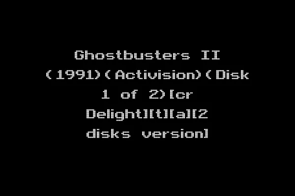 Ghostbusters II (1991)(Activision)(Disk 1 of 2)[cr Delight][t][a][2 disks version]
