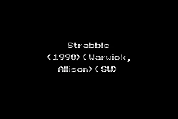 Strabble (1990)(Warwick, Allison)(SW)