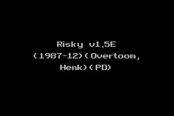 Risky v1.5E (1987-12)(Overtoom, Henk)(PD)