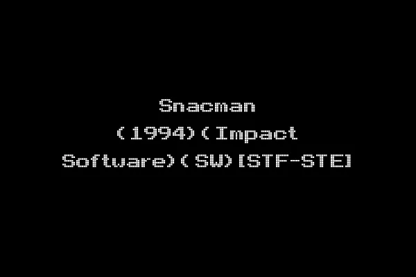 Snacman (1994)(Impact Software)(SW)[STF-STE]