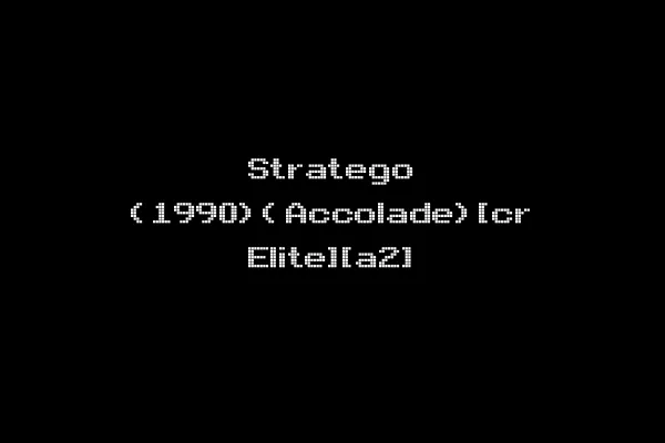 Stratego (1990)(Accolade)[cr Elite][a2]