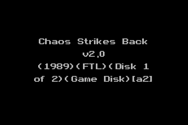 Chaos Strikes Back v2.0 (1989)(FTL)(Disk 1 of 2)(Game Disk)[a2]
