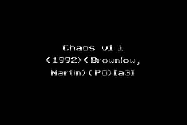 Chaos v1.1 (1992)(Brownlow, Martin)(PD)[a3]