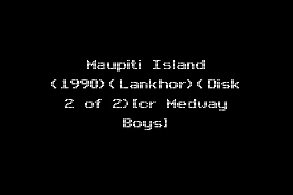 Maupiti Island (1990)(Lankhor)(Disk 2 of 2)[cr Medway Boys]