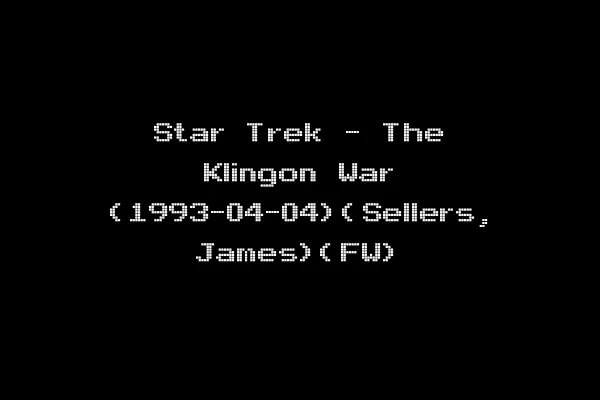 Star Trek - The Klingon War (1993-04-04)(Sellers, James)(FW)