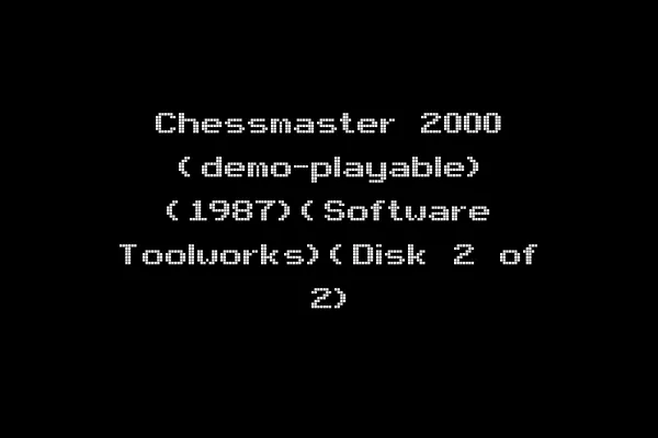 Chessmaster 2000 (demo-playable) (1987)(Software Toolworks)(Disk 2 of 2)