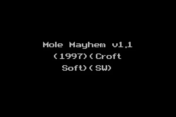Mole Mayhem v1.1 (1997)(Croft Soft)(SW)