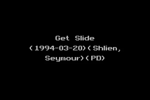 Get Slide (1994-03-20)(Shlien, Seymour)(PD)
