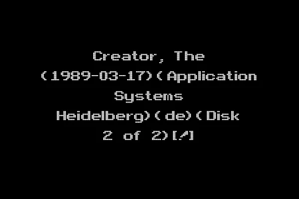 Creator, The (1989-03-17)(Application Systems Heidelberg)(de)(Disk 2 of 2)[!]
