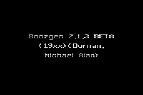 Boozgem 2.1.3 BETA (19xx)(Dorman, Michael Alan)