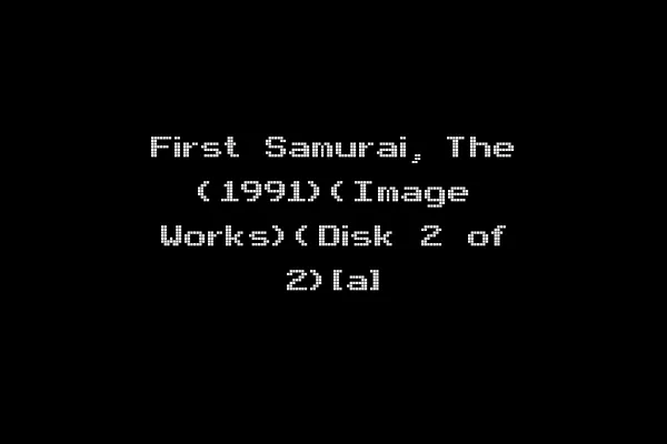 First Samurai, The (1991)(Image Works)(Disk 2 of 2)[a]
