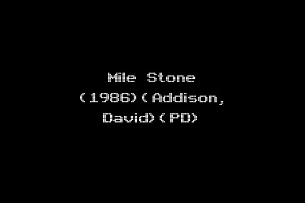 Mile Stone (1986)(Addison, David)(PD)
