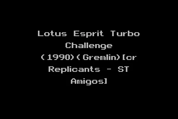 Lotus Esprit Turbo Challenge (1990)(Gremlin)[cr Replicants - ST Amigos]