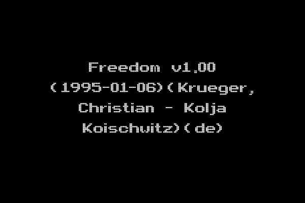 Freedom v1.00 (1995-01-06)(Krueger, Christian - Kolja Koischwitz)(de)