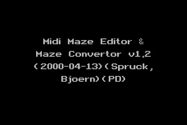 Midi Maze Editor & Maze Convertor v1.2 (2000-04-13)(Spruck, Bjoern)(PD)