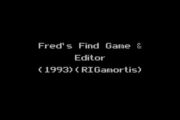 Fred's Find Game & Editor (1993)(RIGamortis)