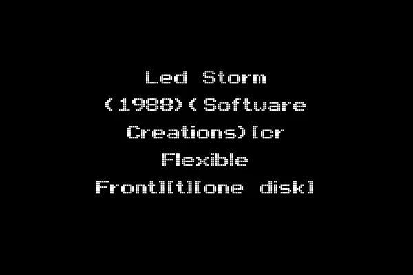 Led Storm (1988)(Software Creations)[cr Flexible Front][t][one disk]
