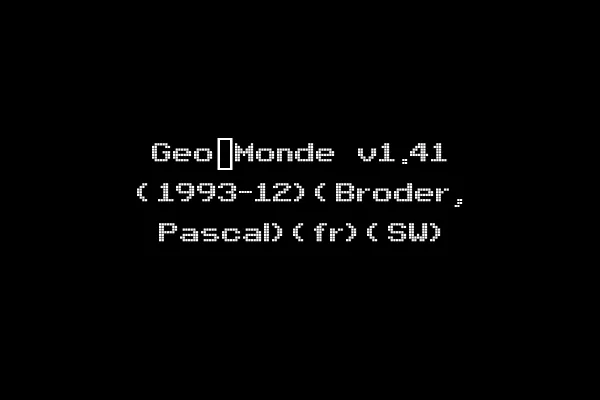 Geo_Monde v1.41 (1993-12)(Broder, Pascal)(fr)(SW)