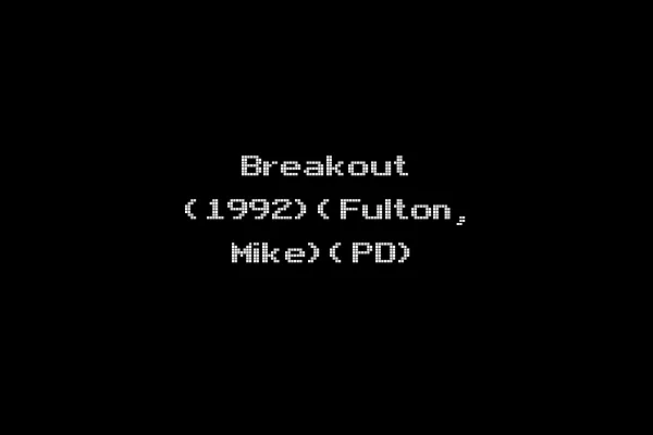 Breakout (1992)(Fulton, Mike)(PD)