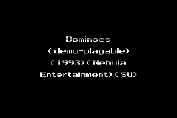 Dominoes (demo-playable) (1993)(Nebula Entertainment)(SW)