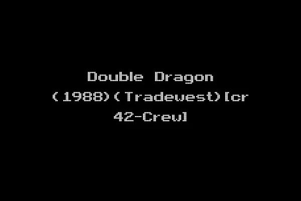Double Dragon (1988)(Tradewest)[cr 42-Crew]