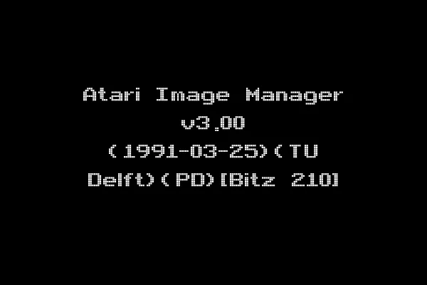 Atari Image Manager v3.00 (1991-03-25)(TU Delft)(PD)[Bitz 210]