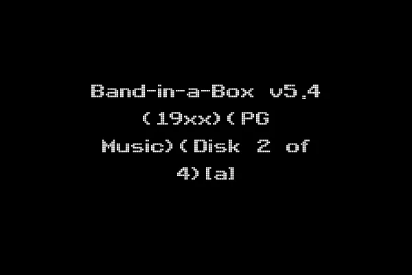Band-in-a-Box v5.4 (19xx)(PG Music)(Disk 2 of 4)[a]