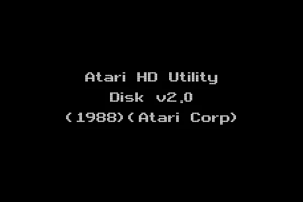 Atari HD Utility Disk v2.0 (1988)(Atari Corp)